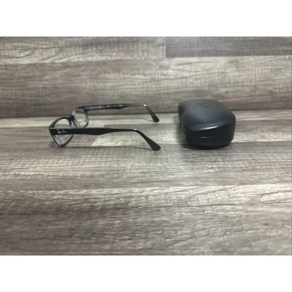 Ray Ban RB 5150 2034 Rectangle Black Eyeglasses Frames 50-19-135 With Case - Picture 5 of 16